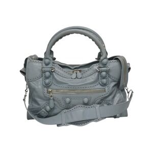 BALENCIAGA Giant City Bag Blue